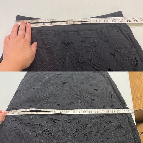 Sea New York Blaire Eyelet Skirt Black - Picture 9 of 13